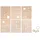Rayher Mini-Lichterkette Holz 7-19 cm Natur