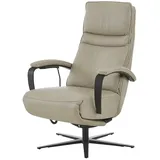 Hukla Relaxsessel Nick Leder 76 x 108 x 86 cm Beige elektrisch