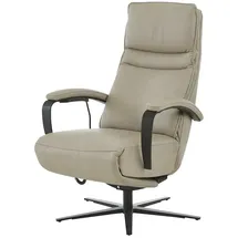 Hukla Relaxsessel Nick Leder 76 x 108 x 86 cm Beige elektrisch