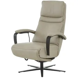 Hukla Relaxsessel Nick Leder 76 x 108 x 86 cm Beige elektrisch