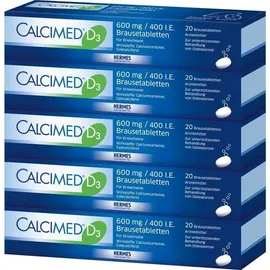 Hermes Arzneimittel Calcimed D3 600 mg/400 I.E. Brausetabletten