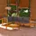 vidaXL Garten-Lounge-Set 4-tlg. grau Akazienholz