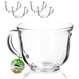 Kadax Teeglas mit Henkel 0,48 l 4-tlg.