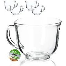 Kadax Teeglas mit Henkel 0,48 l 4-tlg.