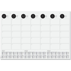 Sigel Schreibtischunterlage sigel Papier-Schreibunterlage / Wandkalender, schwarz-weiß