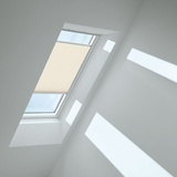 VELUX Plissee Champagner 1283, 78x118 cm MK06 GGU,Manuell,VELUX,weiße Schiene: