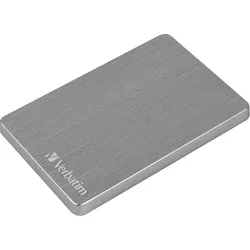 VERBATIM externe HDD-Festplatte "Store 'n' Go ALU Slim", grau, 2 TB, Festplatten