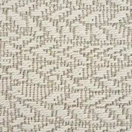The CarPET Teppich THE CARPET "Kansas", beige (creme), H:1mm Ø:80cm, Polypropylen, Teppiche, Teppich, moderner robuster In und Outdoor Teppich Jute Look