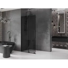 Mexen Velar Duschwand Faltwand 110 x 200 cm, graphit 8 mm, schwarz - 871-110-000-43-70