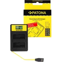 PATONA Smart Dual LCD USB Ladegerät für Canon LP-E8
