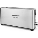 Orbegozo bis 6030 Toaster de Langschlitz - leistungsstarker und vielseitiger Toaster mit 6 Stufen de Toasten - Funktionen de Aufwärmen und Auftaue... - Silber