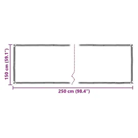 vidaXL Schutzhülle 2,5 x 1,5 m Transparent