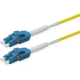 Roline LWL-Kabel duplex 9/125μm OS2, LC/LC, UNIBOOT, gelb, 2 m