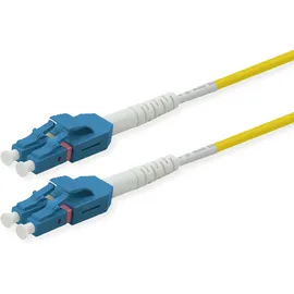 Roline LWL-Kabel duplex 9/125μm OS2, LC/LC, UNIBOOT, gelb, 2 m