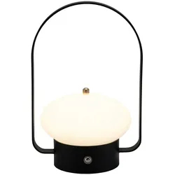 Securit® Tischlampe Barcelona - Elegante Servicelampe - Knopfdruck: Grün für Service - Dimmbares Warmweiß - Innen/Außen - Magnetisches Ladekabel