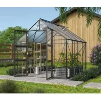 Vitavia Gewächshaus Orbit 6700, ESG/HKP, inkl. Fundament, Schwarz