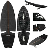 F2  Surf Waveboard Carving Board Street Surfer Skateboard  Schwarz 2025 SCHWARZ 81 CM