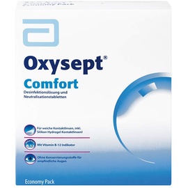 Abbott Oxysept Comfort Lösung 2 x 300 ml + Lösung 120 ml + Neutralisationstabletten 2 x 36 St.