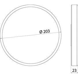 EMCO Pure Kosmetikspiegel, Vergrößerung 3-fach, 109400128