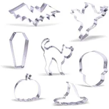 luxuskollektion Groß Halloween Ausstechformen Set 7 Stück Geist Katze Schädel