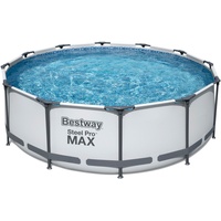 Bestway Pool »Steel ProMAXTM«, Stahlrahmenpool-Set, Filterpumpe, Sicherheitsleiter 366x100 cm