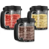 Cecotec Eisbecher Gelatec GelaCups 0,7 l Weiß 3 St.