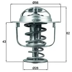 Mahle Thermostat, Kühlmittel [Hersteller-Nr. TX19771D] für Nissan, Opel, Renault, Renault Trucks, Vauxhall