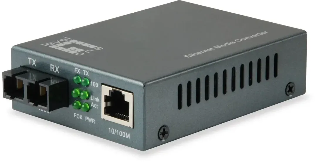 LevelOne FVT-1101 Netzwerk Medienkonverter 100 Mbit/s 1310 nm Multi-Modus Schwarz