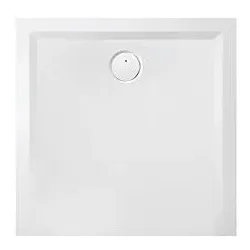 Hoesch Muna Mineralguss-Duschwanne 4160730 80x80x3cm, steingrau, Material Solique, Antirutsch