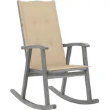 vidaXL Schaukelstuhl 60 x 70 x 100 cm grau