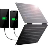 BigBlue 10W ETFE Solar Ladegeräte SolarPowa 10, Faltbares Solarpanel USB-A- und USB-C-Anschlüsse (5V/2A Max.), IP65 Wasserdicht, Tragbar Solarladegerät für Reisen, Camping und Garten