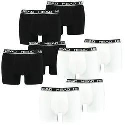 HEAD Herren Boxershort Basic Boxer 4er 6er 8er Multipack in M Schwarz 005 &  Weiß 013