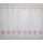 Stickereien Plauen Scheibengardine Stangendurchzug 210 x 50 cm Rot/Weiß