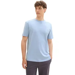 T-Shirt »Crewneck«, mit kleinem Logo-Print, Gr. XXL, brunnera blue, , 79830818-XXL