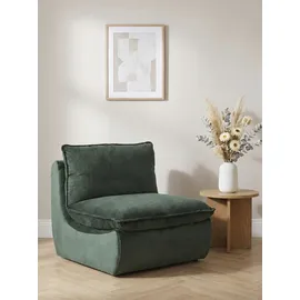 Hela Loungesessel RHODOS Mikrofaser 74 x 77 x 87 cm Grün mit Kissen