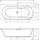 Riho Desire Corner Eckbadewanne 184 x 84 cm (B087002105)