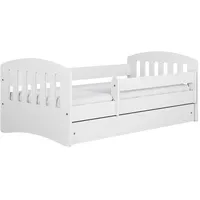 Raumhirsch furniture Kinderbett, Weiß, Holzwerkstoff, Holzwerkstoff, 1 Schubladen, 80x160