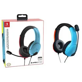PDP LVL40 Wired Stereo Gaming Headset für Nintendo Switch blau/rot