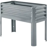 Outsunny Hochbeet silber Stahl B/H/L: ca. 45x80x100 cm -