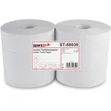 SEMYtop Jumbo Toilettenpapier 2-lagig 6 Rollen