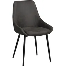 Rowico Polsterstuhl Sierra Mikrofaser grau 2er Set