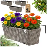 CASARIA Blumenkasten 4er-Set Creme