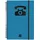 Finocam - Adressbuch (Telefonbuch) mit doppelter Spiralbindung und Gummibandverschluss | 48 Blatt | Adressbuch (Telefonbuch) A5 Einband mit doppelter Spiralbindung - Farbe Blau