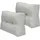 Beautissu Palettenkissen 60 x 40 x 20 cm hellgrau 2-tlg.