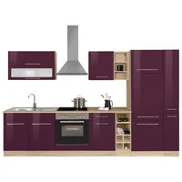 kochstation Küchenzeile KS-Eton 330 cm lila