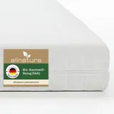 allnatura Latexmatratze 90x200 cm – H3 mittelfest, Höhe 15 cm – 7-Zonen Hybrid-Latex Stiftkern – orthopädische Matratze mit atmungsaktivem Bio-Baumwolle Bezug (KBA)