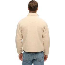 Superdry Outdoor Fleece Jacke Herren Beige/Schwarz XXL