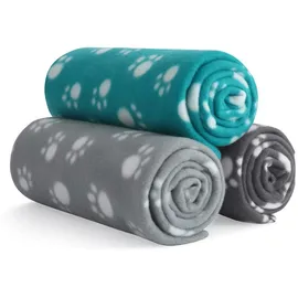 Wometo eco 3er-Set Tierdecke 100% recyc. Material Oeko-Tex®, 70x100