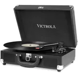 Victrola Suitcase 3-Gang Bluetooth Plattenspieler Kofferplattenspieler - Schwarz