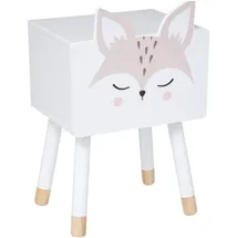 Atmosphera Nachtschrank Fuchs 53 x 53 x 53 cm Weiß